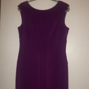 Purple Fitted Dress